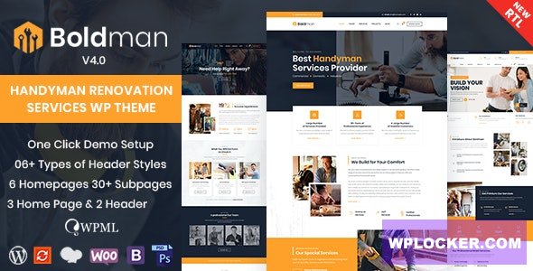 Boldman v5.6 - Handyman Renovation Services WordPress Theme