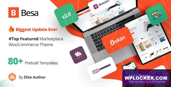 Besa v2.2.4 - Elementor Marketplace WooCommerce Theme