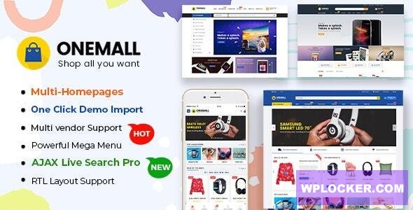 OneMall v1.9.1.2 - eCommerce MarketPlace WooCommerce WordPress Theme