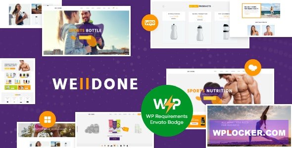 Welldone v1.9.12 - Sports & Fitness Nutrition and Supplements Store WordPress Theme