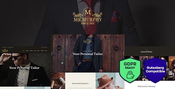 Mr. Murphy v1.2.5 - Custom Dress Tailoring Clothing WordPress Theme