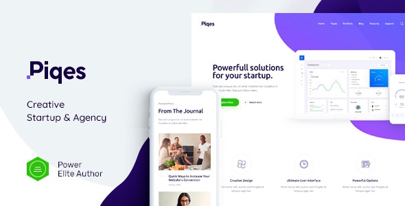 Piqes v1.0.6 - Creative Startup & Agency WordPress Theme