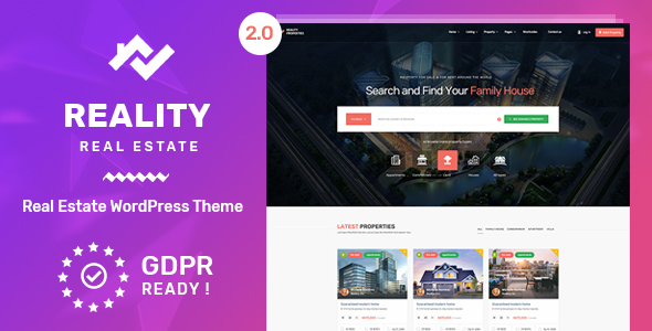 Reality v2.6.0 - Real Estate WordPress Theme