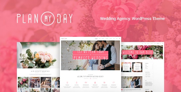 Plan My Day v1.1.8 - Wedding / Event Planning Agency WordPress Theme