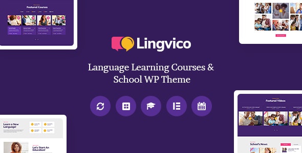 Lingvico v1.0.6 - Language Center & Training Courses WordPress Theme