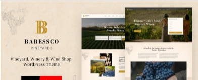 Baressco v1.0.1 - Wine, Vineyard & Winery WordPress Theme