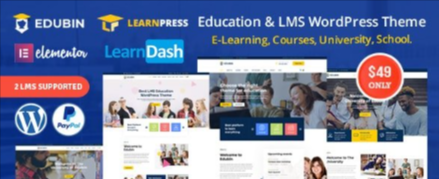 Edubin v8.12.12 - - Education LMS WordPress Theme