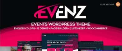 Evenz v1.4.1 - Conference and Event WordPress Theme