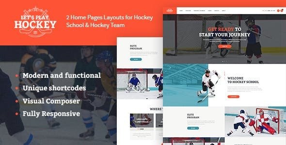Let's Play v1.1.7 - Hockey School & Sport WordPress Theme