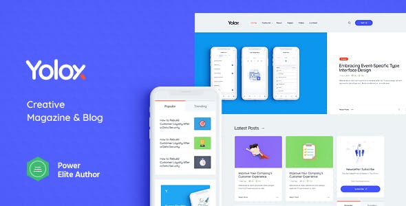 Yolox v1.0.7 - Modern WordPress Blog Theme for Business & Startup