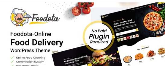 Foodota v1.0.8 - Online Food Delivery WordPress Theme