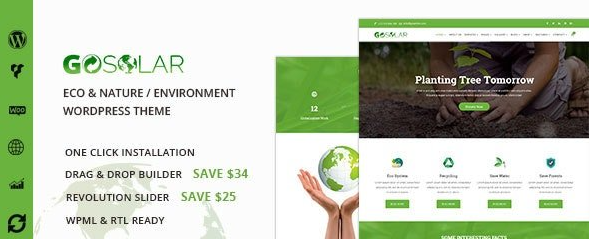 GoSolar v1.3.0 - Eco Environmental & Nature WordPress Theme