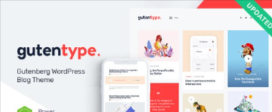 Gutentype v2.1.3 - 100% Gutenberg WordPress Theme