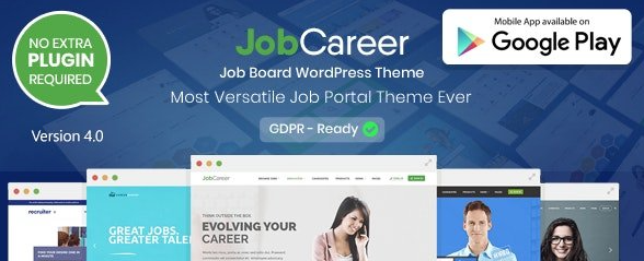 JobCareer v4.1 - Job Board Responsive WordPress Theme