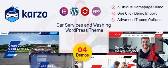 Karzo v1.3 - Car Service & Washing WordPress Theme