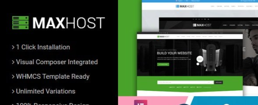 MaxHost v8.5.1 - Web Hosting, WHMCS and Corporate Business WordPress Theme with WooCommerce
