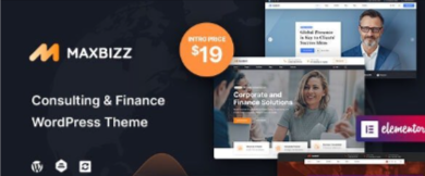 Maxbizz v1.1.3 - Consulting & Financial Elementor WordPress Theme