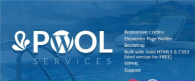 Pool Services WordPress Theme + RTL v3.3