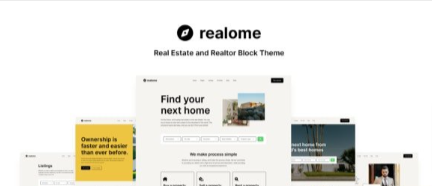 Realome v1.0.0 - Real Estate and Realtor Block Theme