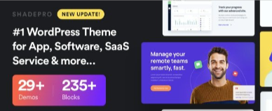 ShadePro v3.4.5 - Startup & SaaS WordPress Theme
