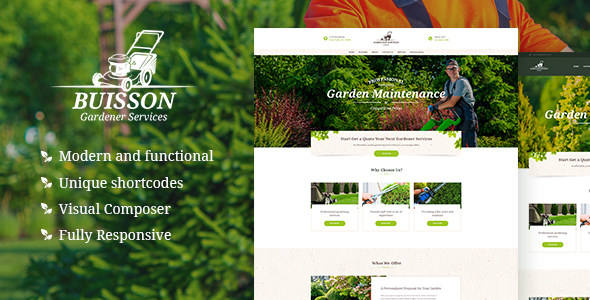 Buisson v1.1.4 - Gardening WordPress Theme