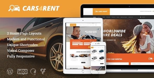 Cars4Rent v1.2.6 - Car Rental & Taxi Service Theme
