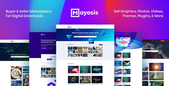 Mayosis v3.7.2 - Digital Marketplace WordPress Theme