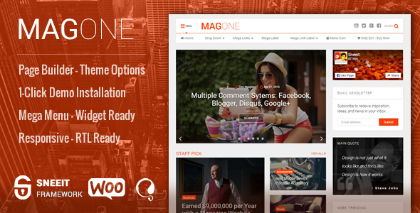 MagOne v8.1 - Newspaper & Magazine WordPress Theme