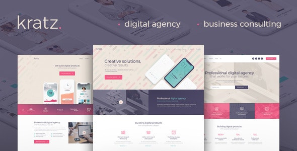 Kratz v1.0.5 - Digital Agency Marketing and SEO WordPress Theme