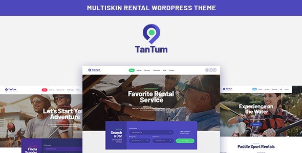 TanTum v1.1.4 - Car, Scooter, Boat & Bike Rental Services WordPress Theme