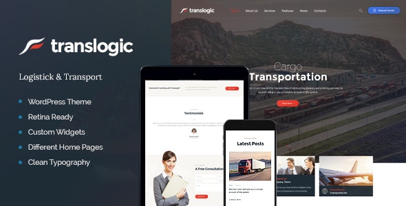 Translogic v1.2.4 - Logistics & Shipment Transportation WordPress Theme