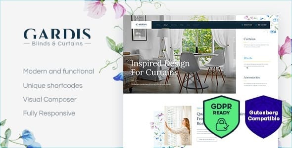 Gardis v1.2.5 - Blinds and Curtains Studio & Shop WordPress Theme