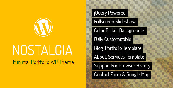 Nostalgia v7.7 - Responsive Portfolio WordPress Theme