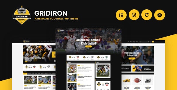 Gridiron v1.0.5 - American Football & NFL Superbowl Team WordPress Theme