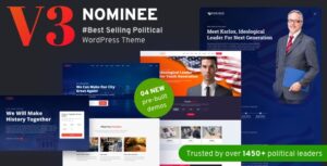 Nominee v3.7 - Political WordPress Theme for Candidate/Political Leader