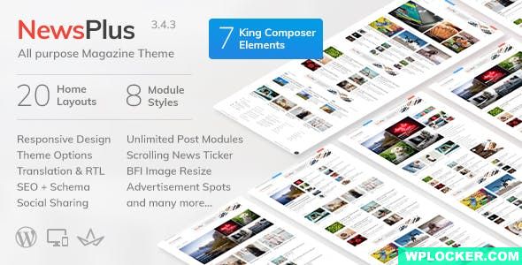 NewsPlus v4.0.3 - News and Magazine WordPress theme