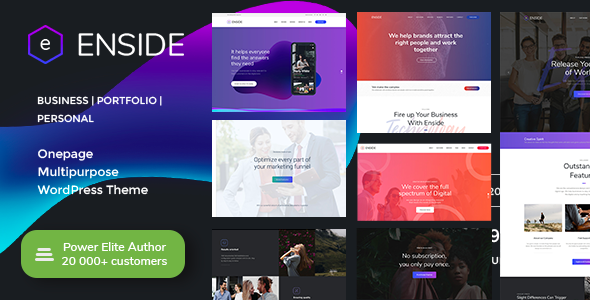 Enside v1.4.6 - Multipurpose Onepage WordPress Theme