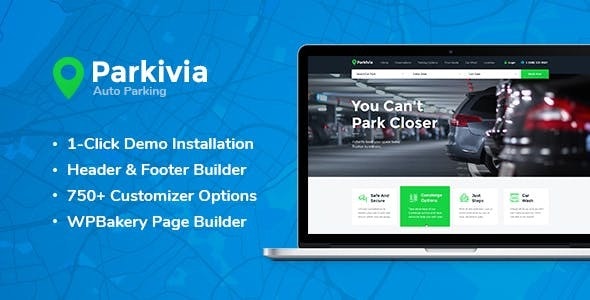 Parkivia v1.1.5 - Auto Parking & Car Maintenance WordPress Theme