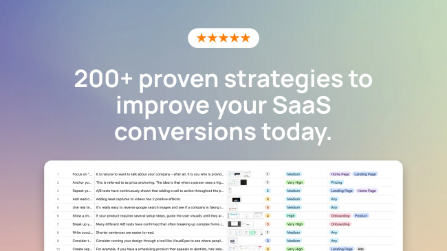 Gene Maryushenko – SaaS Conversion Strategies Database