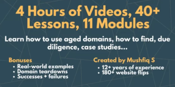 Mushfiq S – The Aged Domains Course